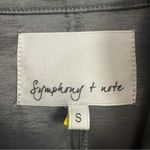 Symphony  + Note grey nylon Jacket ladies small glam preppy Photo 4