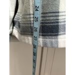 Arizona Jeans Arizona Jean Co Fleece Jacket Snap Closure Size Small Blue/Green/White Plaid Photo 2