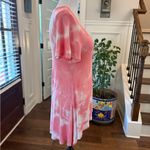 Hailey & Co. Unique Ribbed Pink Tie-Dye Women's Top Photo 2
