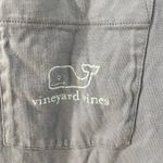 Vineyard Vines  Women's Small Long Sleeve Cotton Steel Blue Whale Pocket Photo 2