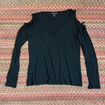 Rock & Republic  BLACK COLD SHOULDER CUT OUT LONG SLEEVE BLOUSE Photo 0