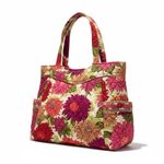 Vera Bradley  Pink and Green Patterned Tote Photo 4