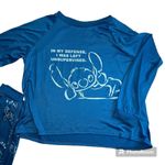 Disney Lilo & Stitch two piece soft blue pajamas sleepwear set Size 2X (18-20) Photo 1