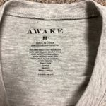 Awake Sunshine Sunflowers Raw Rolled Edge Gray Tee Size Medium Photo 1