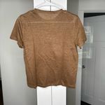 J.Crew NWT New Relaxed Linen T-shirt Short Sleeve Licorice Root Brown Photo 2