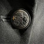 White House | Black Market Black Tailored Blazer Sz 4 Faux Leather Trim Office Photo 4