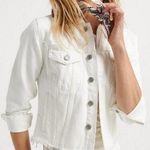 Xhilaration White Frayed Jean Jacket Photo 0