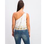 Free People NWT  Bali Baby Asymmetrical Tank - Ivory Combo - Medium Photo 13