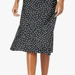 NWT The Drop Womens Black White Polka Dot Midi Skirt Size XS = Photo 0