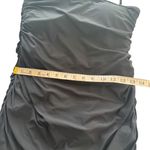 J.Crew Black Ruffle-Trim Ruched Bandeau One-Piece Dress Swimsuit Size 12 Photo 10