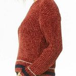 Forever 21 NWT Striped Trim Chenille Sweater Photo 2