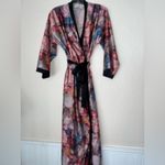 Vintage Floral Satin Kimono Robe Pink Size undefined Photo 3