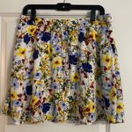 Banana Republic White Floral Mini Skirt Photo 1