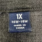 Lands' End  | 1X 16W-18W | Embroidered V-Neck Drop Waist Tunic Swimsuit Coverup Photo 4