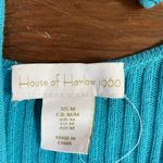 House of Harlow 1960 Peacock Blue Ribbed Knit Mermaid Maxi Dress Photo 11