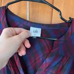 CAbi  Caroling Button Down Top in Joyful Plaid- Size Medium Photo 3
