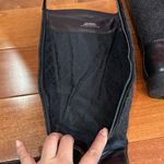 Tory Burch  Black Two Tone Mixed Media Leather Riding Boots Equestrian size 5.5 M Photo 10