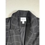 Nine West  Womens Black Grid Pattern Blazer Jacket Size Medium Photo 2