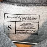 Saved By Grace Co. Just A Girl Who Loves Christmas Gray Crew Sweatshirt. Size S Photo 2