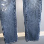 American Eagle  Outfitters Ripped Distressed Medium Wash Blue Skinny Jeans 6 Photo 5