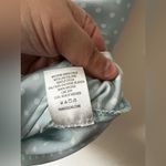 Blue Rain  Francesca’s NWT‎ Women’s Puff Sleeve Polka Dot Shirt Size L Photo 9