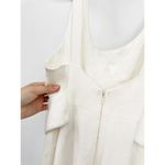 Jonathan Simkhai White Wide Leg Belted Crepe Side Slit Scoop Neck Jumpsuit 0 NWT Photo 6