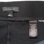 Ann Taylor Faux Leather Panel Black Leggings Photo 1