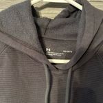 Under Armour Under Armor Woman’s Fleece Cropped Hoodie size large dark gray ribbed Photo 3