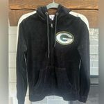 Women's Touch By Alyssa Milano Green Bay Packers hooded velour jacket small EUC Black Photo 0