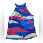 Ecru  Multi Color Halter Neck Top Photo 1