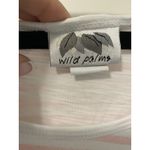 Womens Wild Palms 3/4‎ Sleeved Striped Gray And Pink Shirt XXL Photo 3