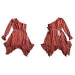 BCBGMAXAZRIA Floral Jacquard One Shoulder Mini Evening Dress Ginger Size 2 NWT Photo 11