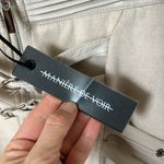 Maniere De Voir NWF  cream faux suede buckle leggings Photo 7