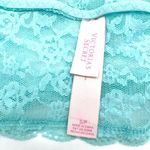 Victoria's Secret  Size‎ S Bralette Turquoise Lace Racerback Long Line Fairycore Photo 4