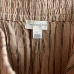 Treasure & Bond Linen Blend Pants in Tan/Black Ballard Stripe Size L Photo 5