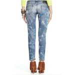 Ralph Lauren  Polo Astor Boyfriend Jeans Size 26 Distressed Paint Splatter Denim‎ Photo 1