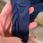 Navy Blue Shark Tooth Hem Shirt Size L Size L Photo 4