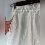 Cynthia Rowley  XS Summer Linen White Wide Leg Pants Photo 3