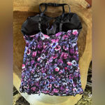 secret treasures Y2K style Floral Lace Halter Nightgown Baby Doll Cami Size L Photo 1