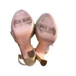 Red Valentino Yellow Daisy Print Platform Sandals Heels Size 38 US 7.5 Photo 9