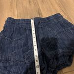 Athleta  Linen Textured High Rise Athleisure short Blue Cabo size‎ 8 Photo 6