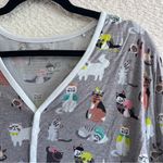 Little Sleepies Women’s Bamboo Gray Cats Pajama Shirt Size X Large Photo 8