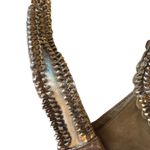 Chico's Chico’s Cirque Gold Leather Embellished Hobo Bag Sz. L Unique Braiding 18X12 Photo 4