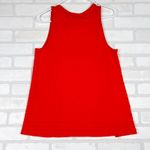 Anthropologie Tank Top XS Warm Orange Sleeveless Chevron Casual Cute Red Photo 13