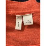 Moth by Anthropologie 3/4 sleeve top tangerine wool blend woman’s size Large Orange Photo 3