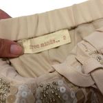 Free minds beige gold sparkly shorts size 2 Photo 4