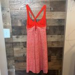 Patagonia Morning Glory Dress in Orange Red Geometric Print Photo 5
