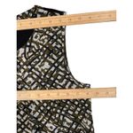 Dana Buchman Black and Olive Sleeveless Blouse Women's Size M Career Normcore Photo 9