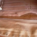 Lucky Brand Leather Cognac Brown Crossbody Purse Bag Photo 7
