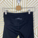 Lorna Jane  000Uniquely Mesh Hem Stripe Cropped Leggings in Black Size US‎ Small Photo 5